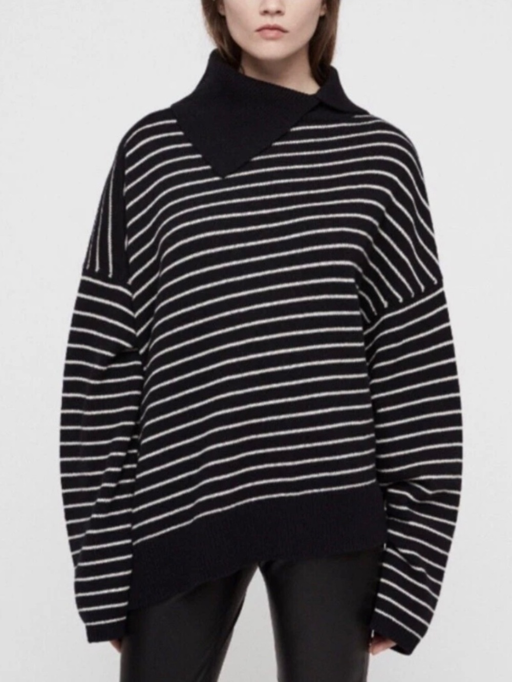 Maddie Foldover Neck Sweater Size XS/S